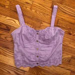 Lavender crop top
